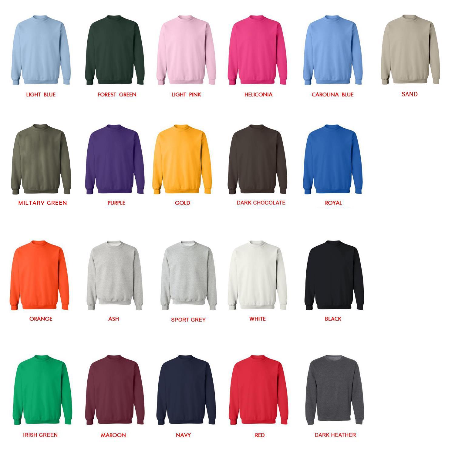 sweatshirt color chart - Courage The Cowardly Dog Merch