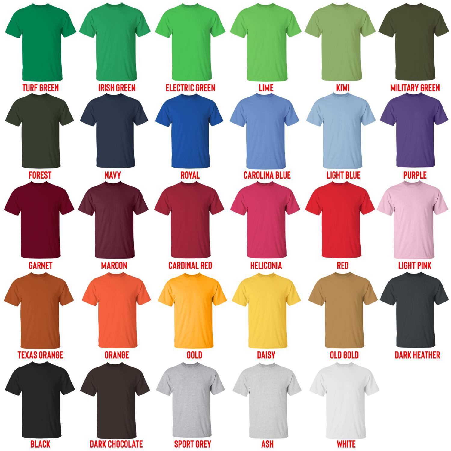 t shirt color chart - Courage The Cowardly Dog Merch