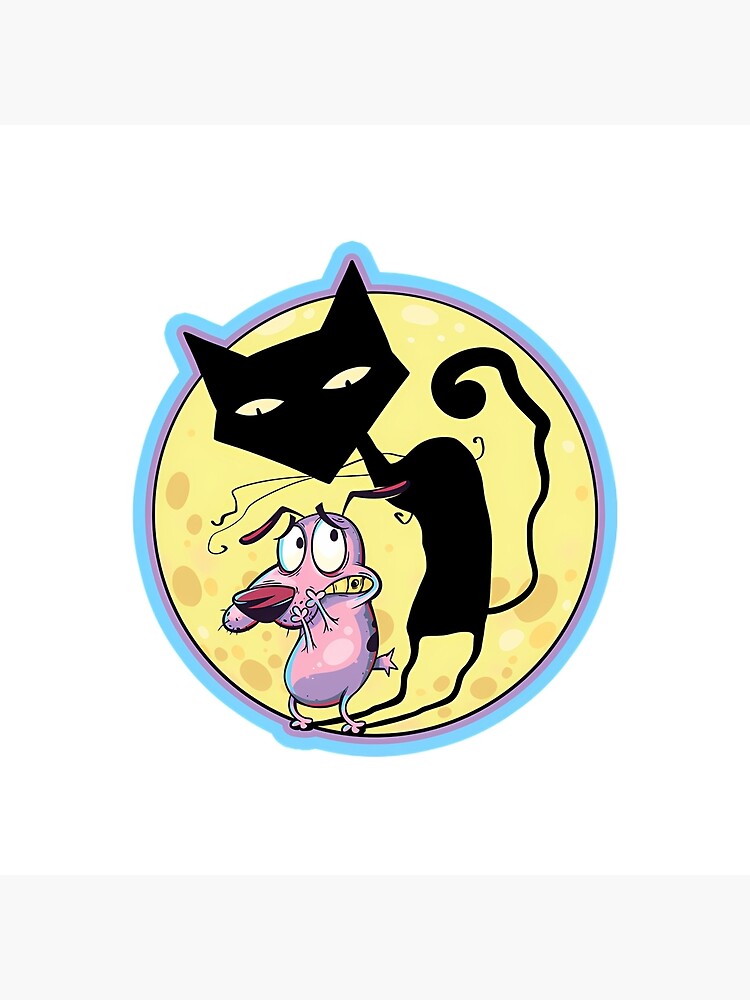 Courage The Cowardly Dog S Katz Shadow Throw Pillow - Image 2