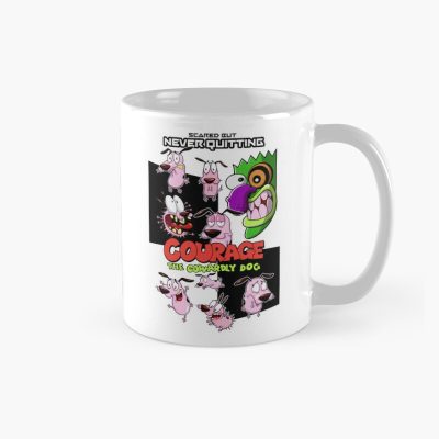 Courage The Cowardly Dog Scared But Never Quitting Fanart Mug