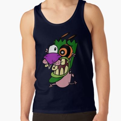 Courage The Cowardly Dog Screaming Mask Tank Top