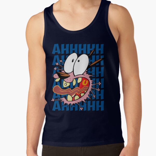 Courage The Cowardly Dog Ahhhhh Tank Top - Image 5