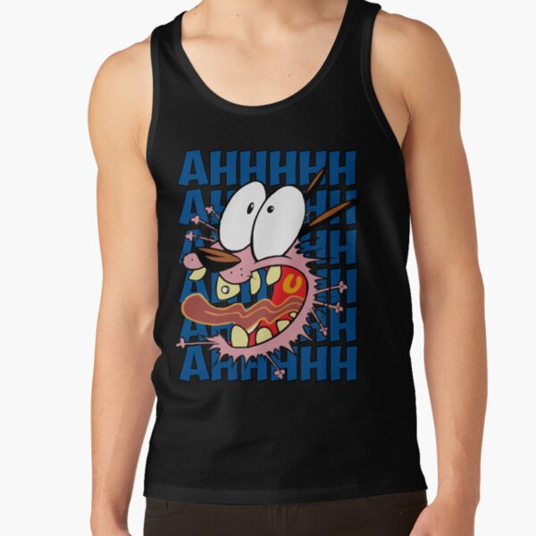 Courage The Cowardly Dog Ahhhhh Tank Top - Image 3