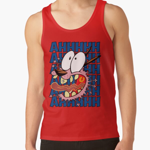 Courage The Cowardly Dog Ahhhhh Tank Top - Image 4