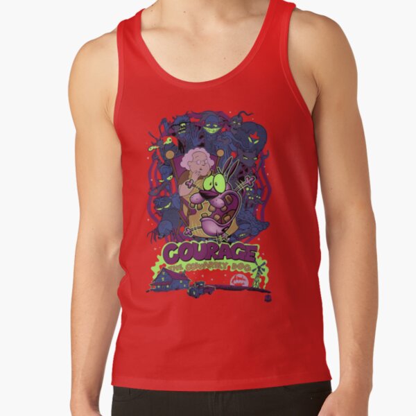 Courage The Cowardly Dog Scream Tank Top - Image 4