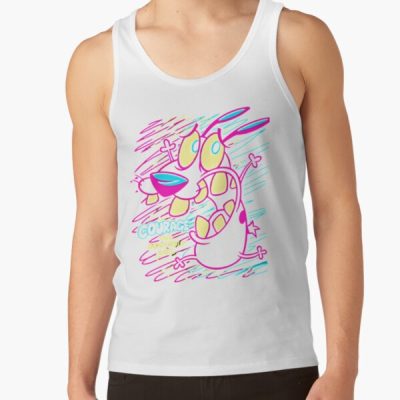 Courage The Cowardly Dog Art Tank Top