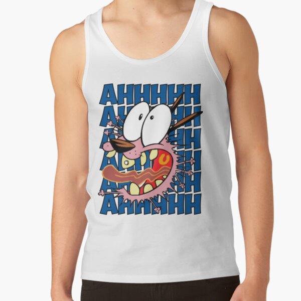 Courage The Cowardly Dog Ahhhhh Tank Top - Image 2