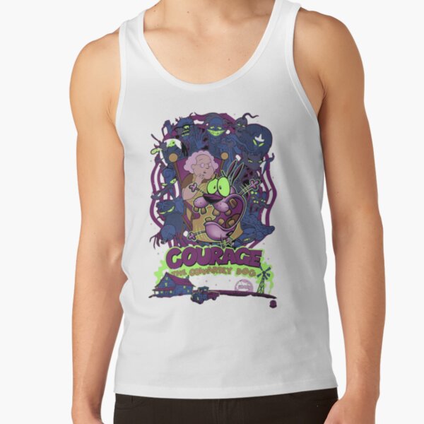 Courage The Cowardly Dog Scream Tank Top - Image 2
