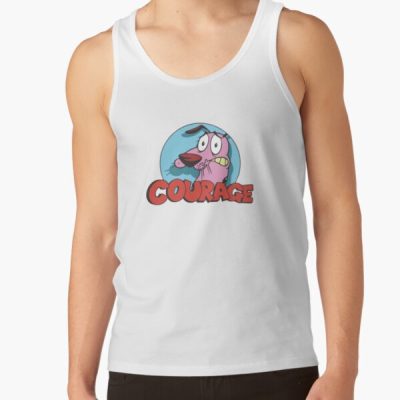 Courage The Cowardly Dog Retro Nervous Logo Tank Top