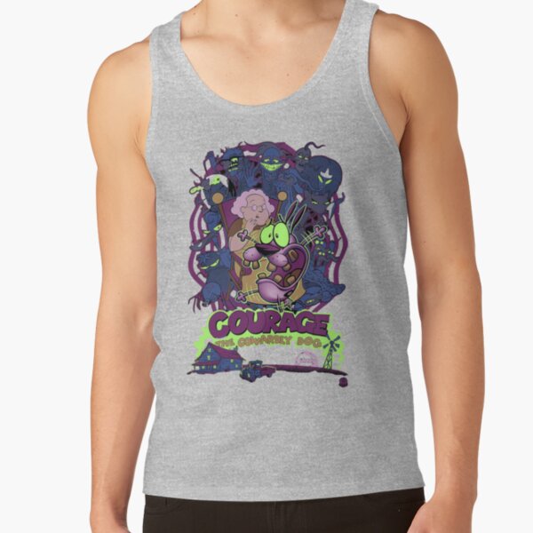 Courage The Cowardly Dog Scream Tank Top - Image 3
