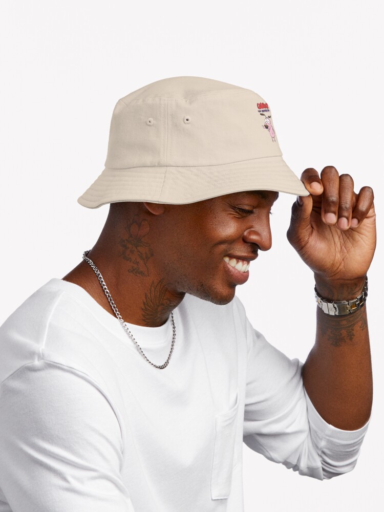 Classic Courage The Cowardly Dog Standing Pose Bucket Hat - Image 3