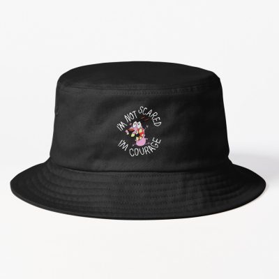 Courage The Cowardly Dog I M Not Scared I M Courage Bucket Hat