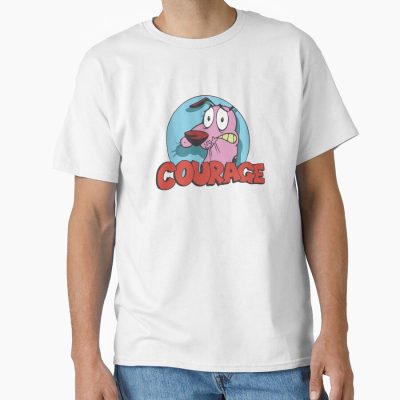 Courage The Cowardly Dog Retro Nervous Logo T-shirt