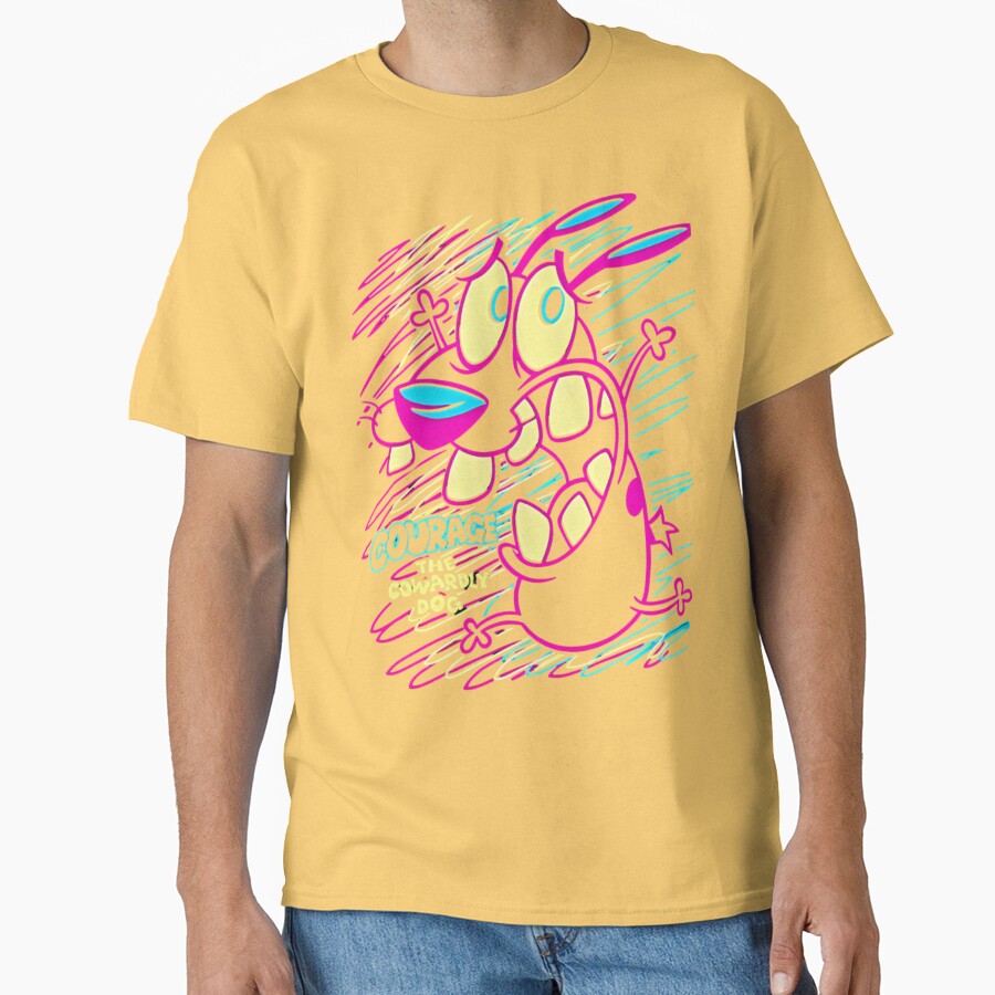 Courage The Cowardly Dog Art T-shirt