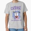 ssrcoclassic teemens 02heather greyfrontproduct squarex1000 10 - Courage The Cowardly Dog Merch