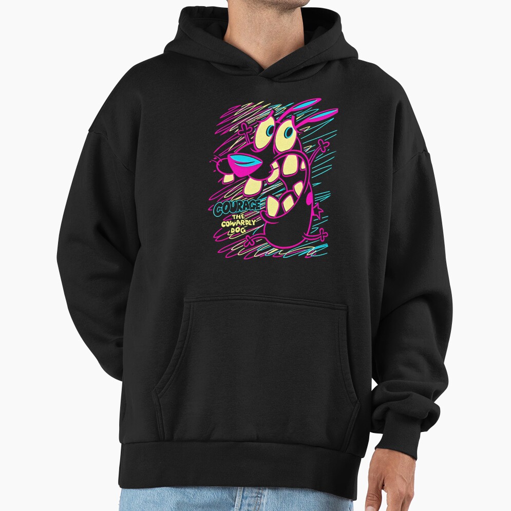 Courage The Cowardly Dog Art Hoodie - Image 3