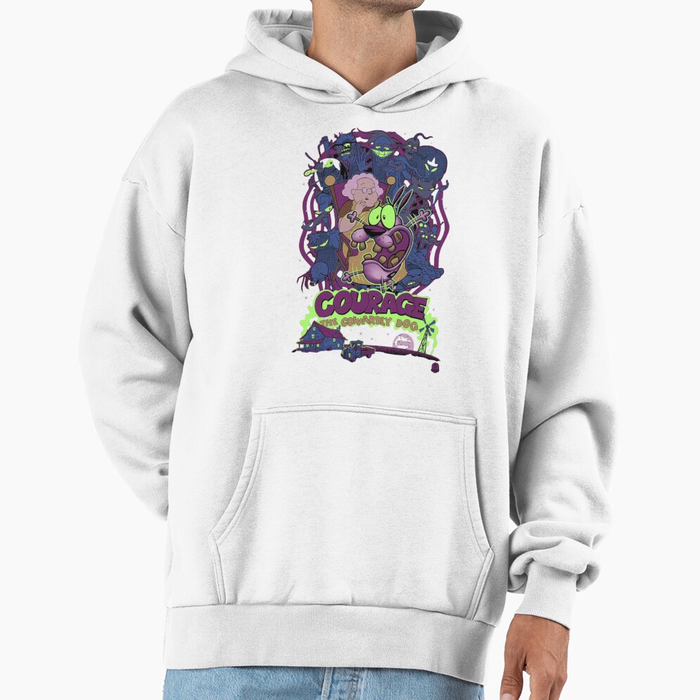 Courage The Cowardly Dog Scream Hoodie - Image 2