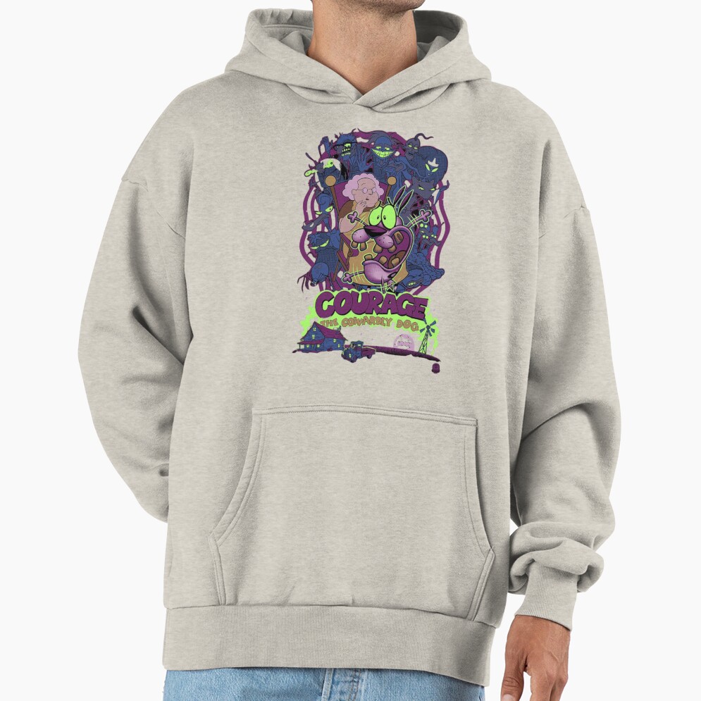 Courage The Cowardly Dog Scream Hoodie - Image 3