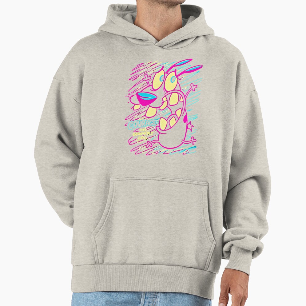 Courage The Cowardly Dog Art Hoodie - Image 4