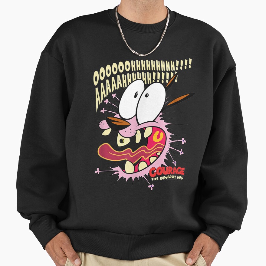 Scaredy Dog Design Sweatshirt