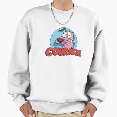 Courage The Cowardly Dog Retro Nervous Logo Sweatshirt