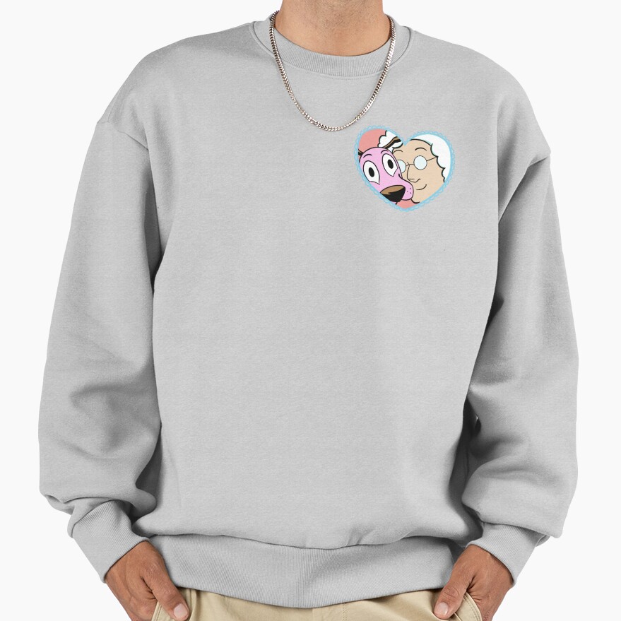 Courage The Cowardly Dog Stickers Sweatshirt - Image 4