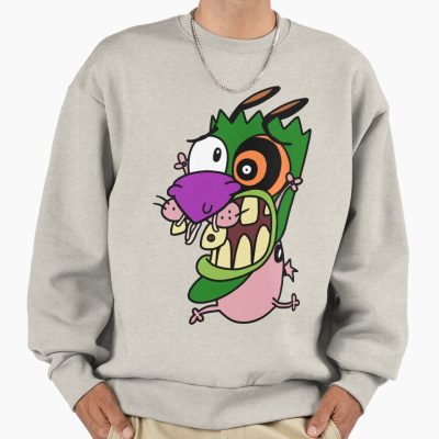 Courage The Cowardly Dog Screaming Mask Sweatshirt