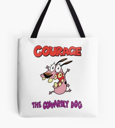 Scared Dog Courage Tote Bag