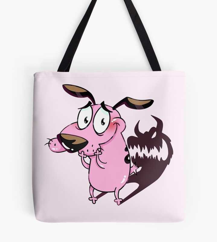 Courage The Cowardly Dog Hot Tote Bag