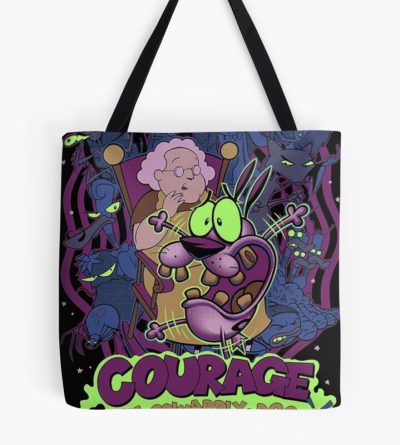 Courage The Cowardly Dog Scream Tote Bag