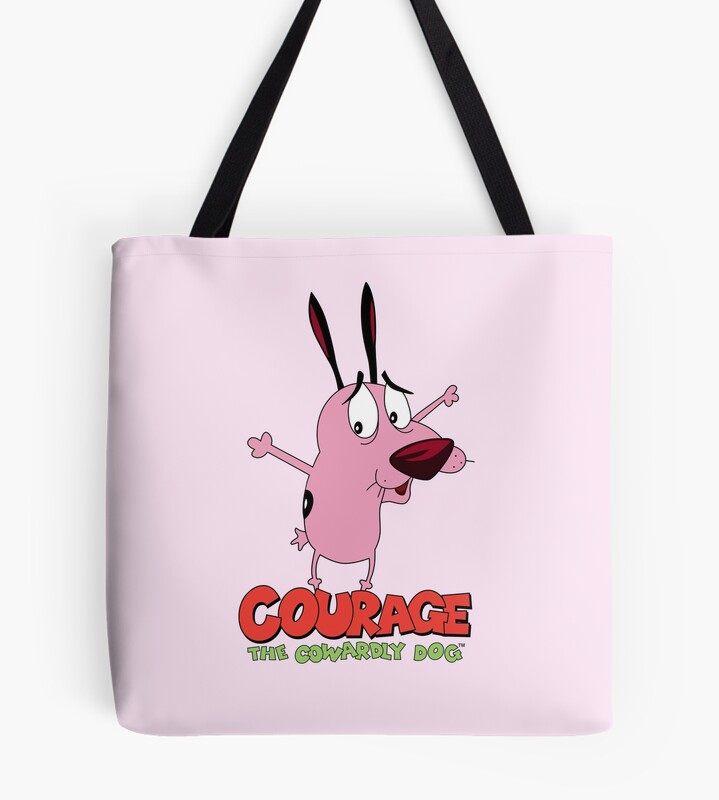 Courage The Cowardly Dog Design Tote Bag