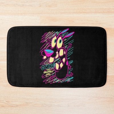 Art Courage The Cowardly Dog Bath Mat