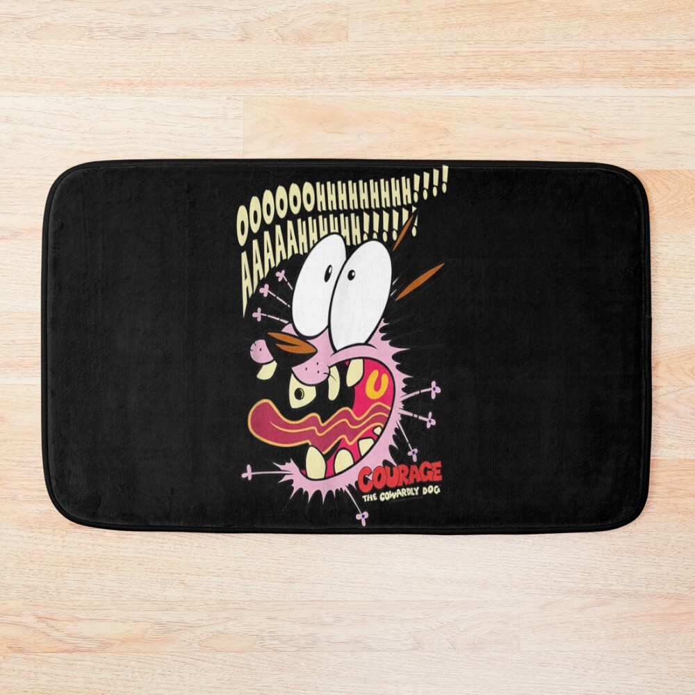 Scaredy Dog Hot Design Bath Mat