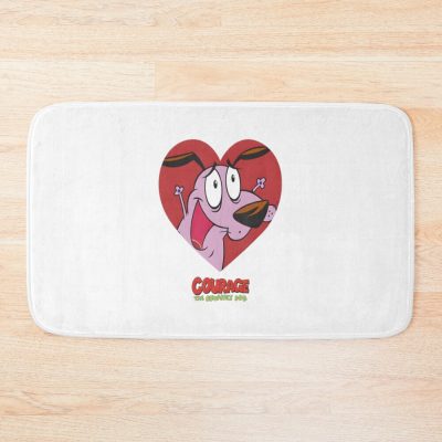 Dog Valentines Day Bath Mat