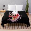 Courages The Cowardly Dog Throw Blanket