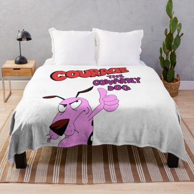 Courage The Dogs Throw Blanket
