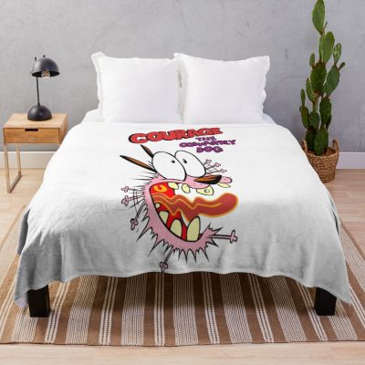 Scared Pet Courage Throw Blanket