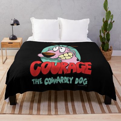 Scardy Dog Courage Throw Blanket