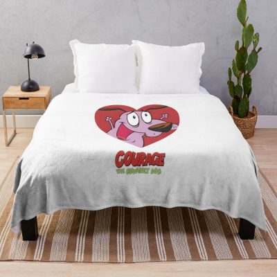 Dog Valentines Day Throw Blanket