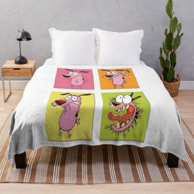 Get Some Courage Dog Throw Blanket