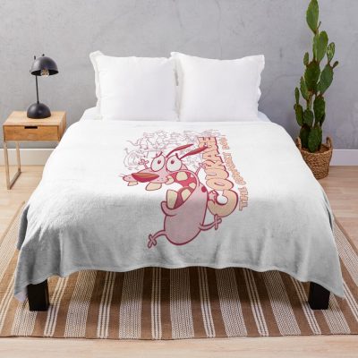 Running Scared Cute Throw Blanket