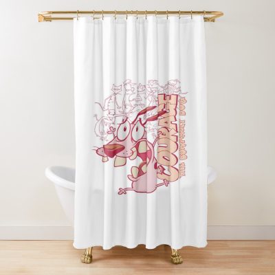 Running Scared Cute Shower Curtain