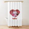 Dog Valentines Day Shower Curtain
