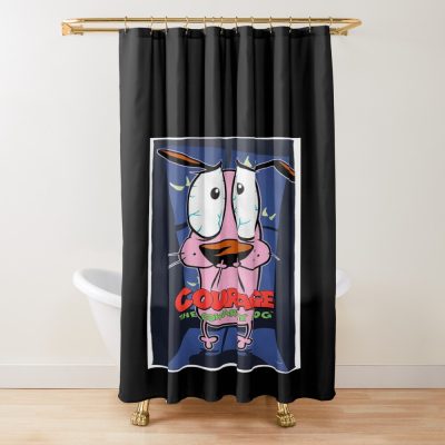 Scared Little Dog Shower Curtain