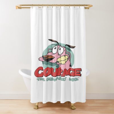 Courage The Cowardly Dog Courage The Cowardly Dog Shower Curtain