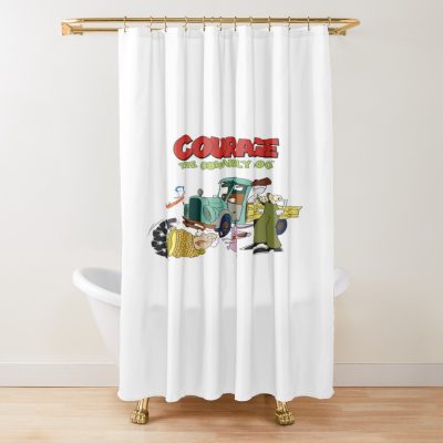 The Dog And The Human Shower Curtain