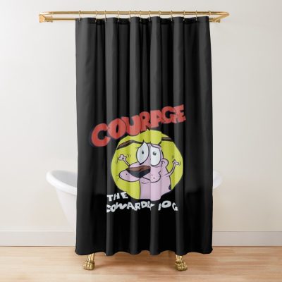 Courage Fearful Dog Shower Curtain