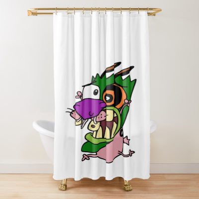 Courage The Cowardly Dog Shower Curtain