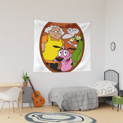 90s Cartoon Family Tapestry
