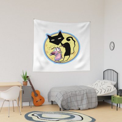 Courage The Cowardly Dog S Katz Shadow Tapestry